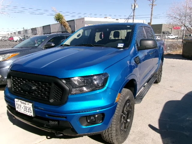 Blue truck fully restored after collision repair
